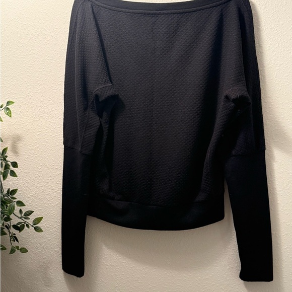 Nike Women's Black Sweatshirt with White Logo - Picture 3 of 5